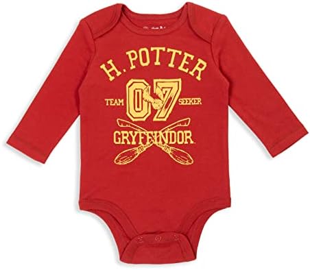 Хари Потер Хермиона бебе 3 пакувања со долги ракави со долги ракави