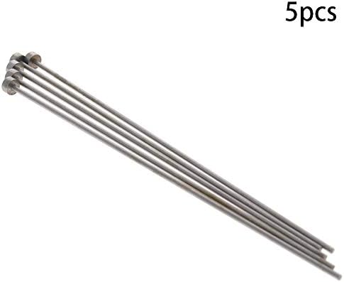 Bettomshin 5/64 DIA тркалезен врв челик директно ејекторски пин удар 6 инчи долги сребрени сиви 5 парчиња