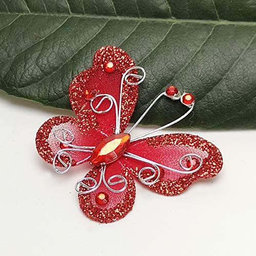 Chenkou Craft Organza Wire Butterfly Decoration