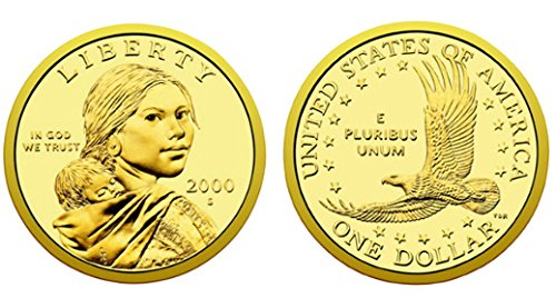 2000 S Sacagawea Индијанци Доказ Сад Монета DCAM Дијамант Модерен Долар 1 1 1 1 Доказ DCAM Сад Нане