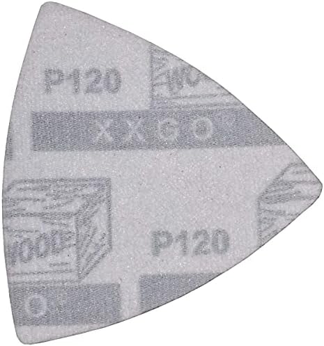 XXGO 104 парчиња 90мм 3-1/2 инчен триаголник осцилирачки комплети за пескарење со повеќе алатки вклучуваат 4 парчиња триаголник подлошки за