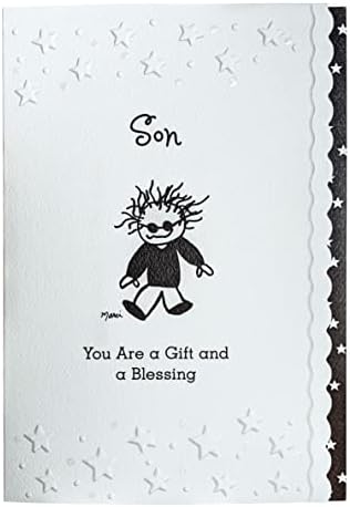 Сина планинска уметност Син поздрава картичка плус картичка за паричник - два подароци во еден за син кој е еден од вашите најголеми радости