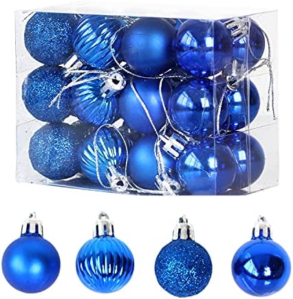 Божиќна топка Јоооор, Божиќни украси, топки за украсување на новогодишни елки, топки за декорација на забави за празници кралски сини божиќни