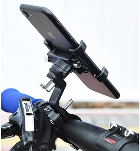 Марс Нова Алуминиумска Легура велосипед &засилувач; Мотоцикл Телефон Монтирање, Прилагодливи, Одговара За Сите Паметни Телефони со 360°