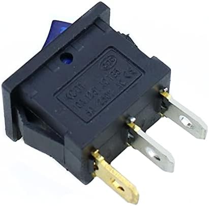 CNHKAU 1PCS KCD1 Rocker Switch Switch Switch 3pin On-Off 6A/10A 250V/125V AC Црвено жолто зелено црно копче за црно копче
