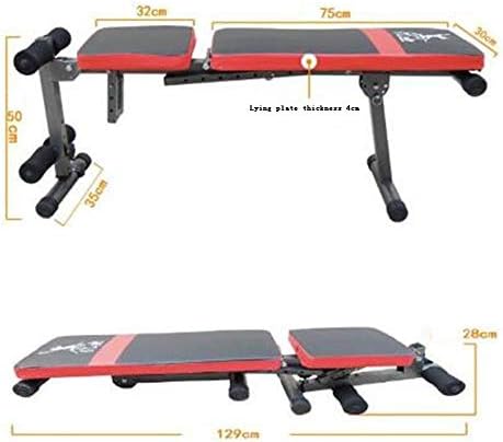 Zyx KFXL Вежба за клупи за глувци-Опрема за домашна вежба за мултифункционална табла за седење за абдомен кревање тегови за фитнес столче
