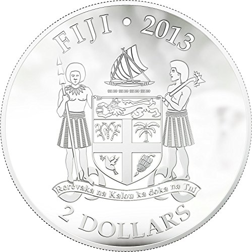 2013 Фиџи - Кучиња и мачки - Објавување 3 - Мојот најдобар пријател - Jackек Расел Териер - 1oz - Сребрена монета - 2 $ Нециркулирани