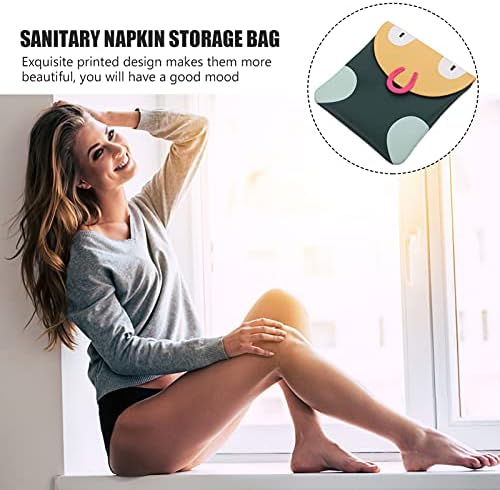Исцели женски паричник санитарна торба за складирање на салфетки, преносни менструални подложни торби, тампони за торбичка собери