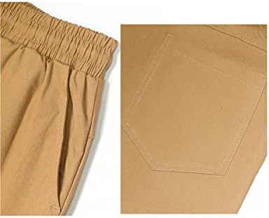 Панталони за пешачење за мажи luupmwe, обични панталони за влечење со џебови, памук џогер џемпери, панталони на отворено панталони