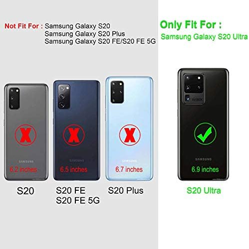 Gritup За Samsung Galaxy S20 Ултра Случај Со Капакот На Слајд Камерата, Се Изгради во 360° Ротирачки Прстен Kickstand [Воено Одделение] Заштитна