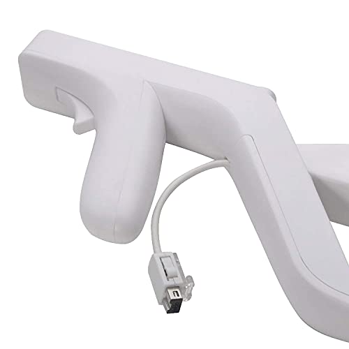 Запр -лесен пиштол прицврстување компатибилен за Nintendo Wii Remote Nunchuck безжични врски далечински контролер пукање со игри со снимање