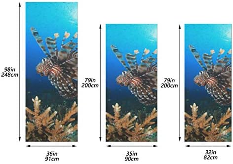 Декорации на надворешната врата од Enevotx Прекрасна подводна светска животна декорација на влезната врата Трајната ткаенина Декоративна