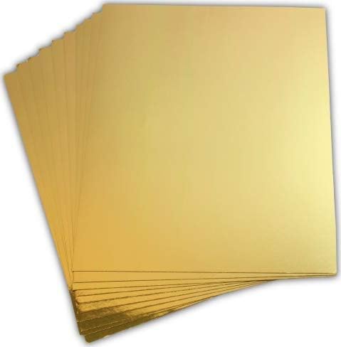 Срдечни креации луксузни картони8.5x11 злато