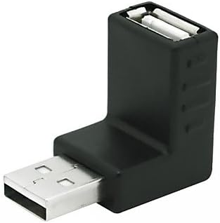 Angle USB 2.0 машки до USB 2.0 женски адаптер