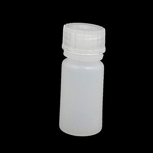 X-Ree 10 парчиња 4мл пластична тркалезна лабораториска реагенс примерок од шише со шише задебелно шише бело (Bottiglia di пластика