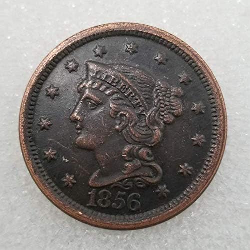 1856 Либерти Морган Монета Реплика Американски Среќа Старата Монета Нециркулирани Скитници Никел Американски Морган Монета Задоволство