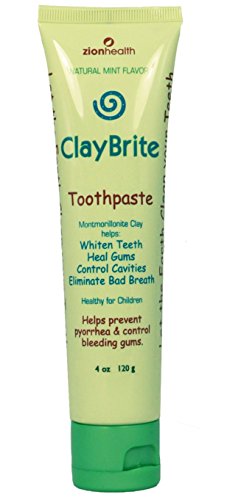 Зион здравство Клејбрит природна паста за заби, природна нане, 4 унца