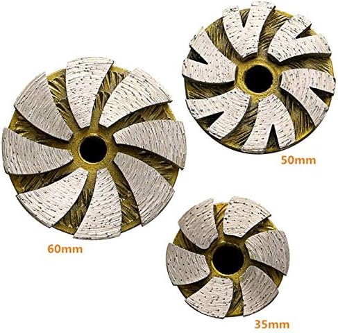 Мал дијамантски мелење тркала за тркала во облик на мелење чаша бетонски гранит камен керамика алатки за мелница за мелница, 60мм