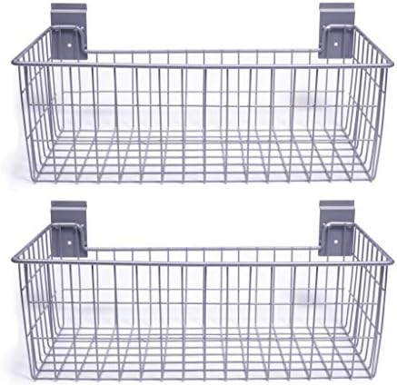 CrownWall Slatwall Steel 24 x 12 Deep Wire Cashter - 2 пакет