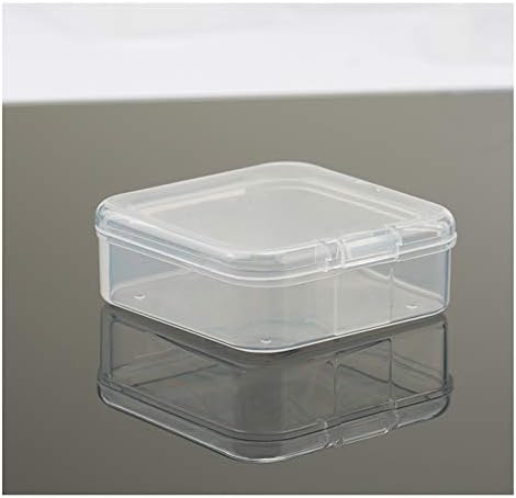 5,5x5.5x2.1cm квадратни пластични садови за складирање на кутија Транспарентен квадратен сад за кутии