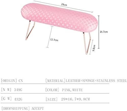 Heyuanpius нокти за одмор ， преклопна мека уметност за нокти перница со стојат розов рачен зглоб за поддршка на раката за поддршка