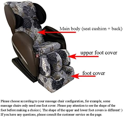 FBKPHSS нелизгален стол за масажа на столчето за масажа, капаци за печатена ткаенина за печатење на истегнување на целото тело, целото тело
