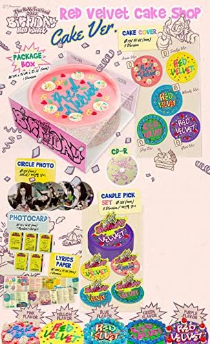 Црвен кадифе: Фестивалот Реве 2022 - роденденска торта Вер. Mini албум CD-R+Cover+Circle Photo+Pickle Candle+Photocard+Therks Paper+