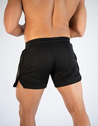 Машки салата за машка теретана шорцеви кои работат лесни атлетски кратки панталони за бодибилдинг за бодибилдинг
