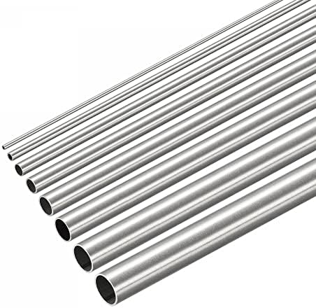 uxcell 304 цевка од не'рѓосувачки челик 1мм 2мм ОД x дебелина од wallид од 0,3мм, 3мм 4мм 5мм 6мм 7мм 8мм ОД x 0,4мм wallид дебел 300мм пакет