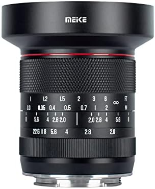 Meike 10mm F2. 0 Голема Решетка Широк Агол Објектив Прирачник Фокус Aps-C Објектив Компатибилен Со Sony E Mount NEX 3 3N NEX 5R NEX 6 7 A6600 A6400