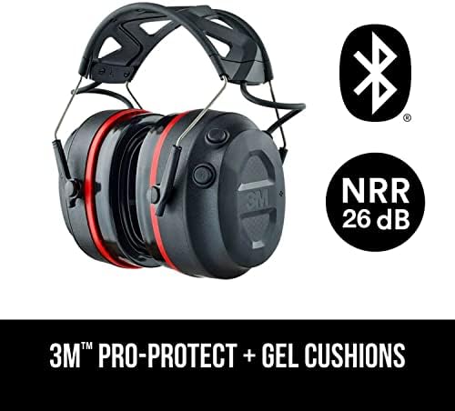 3M Pro-Protect + Gel Persions Electronic Shourd Protector со Bluetooth безжична технологија, NRR 26 dB & Peltor Optime 105 Earmuffs