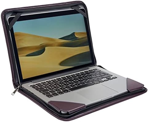 Случај за лаптоп со лаптоп со пурпурна кожа од Бронел - Компатибилен со Lenovo Yoga Slim 7i Carbon 13.3 Лаптоп