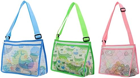 КУЈЈ Нов Печатен Патент Детска Торба За Плажа Торба За Школка Месинџер Нето Торба Детска Торба За Играчки 3пц Кабел Случај Организатор