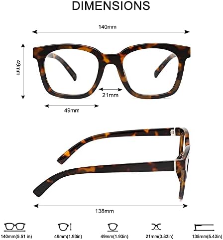 Isисоо преголеми очила за читање 1.0 жени мажи, трендовски читатели на дизајнери голема рамка со пролетна шарка, желка 1.0