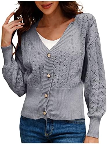 Женска пролетна мода 2023 ново копче кратко шупливо разноврсна личност плетена врвна џемпер од туника