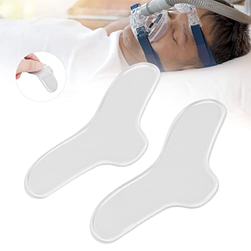 Уред за дишење на силиконски уреди за дишење на носот, пакет од 2 влошки за нос за маска CPAP, удобна подлога за силиконски гел,