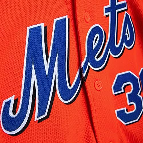 Mitchell & Ness MLB New York Mets Mike Piazza 2004 автентично копче пред дрес