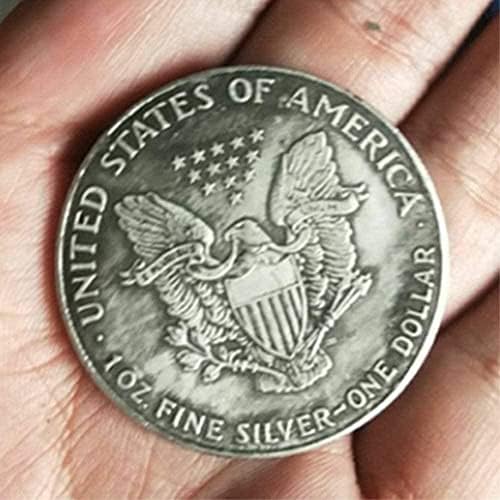 1918 година Реплика комеморативна монета Американска комеморативна стара монета Морган скитници Никел монета за тато/пријател/сопруг