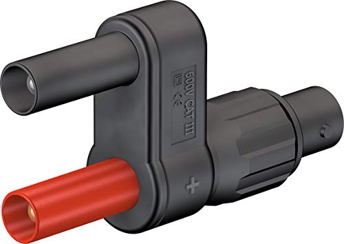 Мулти-контакт 67.9537-21 Електрични конектори на Staubli BNC адаптер, 4 mm, црна