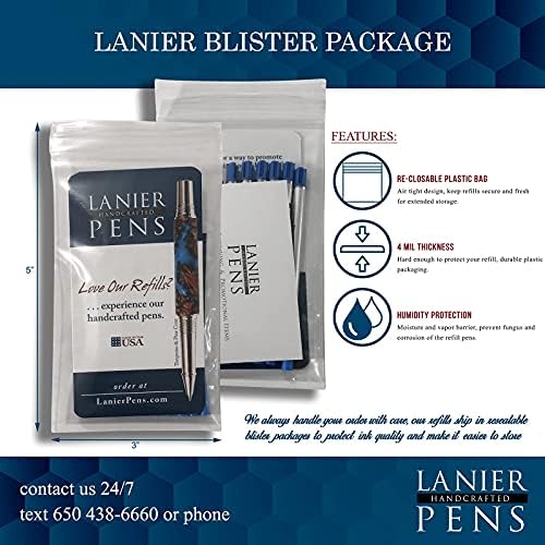 Lanier Combo Pack - 1 Пакет-Monteverde® Cappless Ceramic Gel® P41 Мастило Рефил Компатибилен Со Повеќето Parker® Стил Хемиско