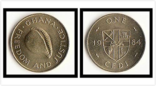 Африканска Нова Африканска Нова Гана 1 Монета За сесија 1984 Издание Колекција На Подароци За Странски Монети Гвинеја 1 Франк Монета