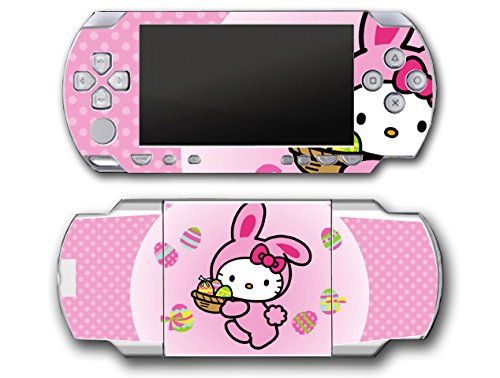 Здраво Кити Пинк Велигден Велигден јајце зајаче Видео игра Винил Декларална налепница на кожата за налепница за Sony PSP PlayStation