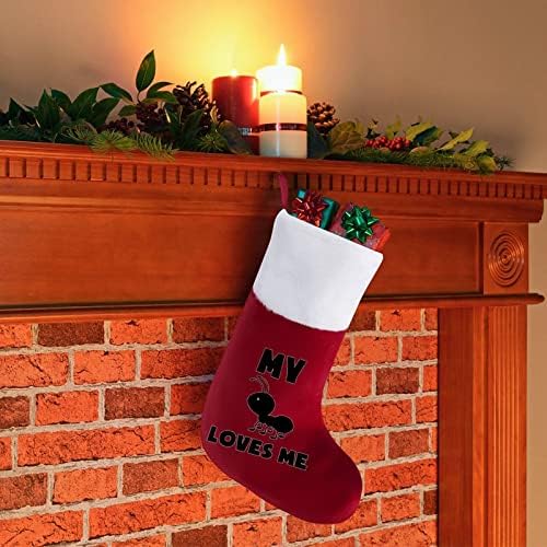 Мојата мравка ме сака Божиќно порибување Божиќни чорапи торбичка куќа семејство Божиќ декор