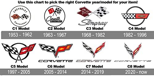 JH Дизајн за машки Chevy Corvette Collage 2 бои со кратки ракави на екипажот на вратот