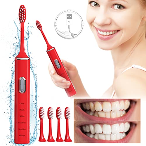Електрична четка за заби со 5 глави за четки чистење 5 режими длабоко чист свеж здив поздрава насмевка