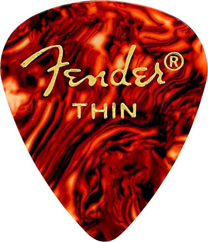 Фендер класичен целулоиден гитара избира 451 форма, школка за желки, тенка, 12-пакет