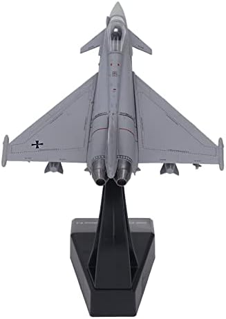 RitoeasySports 1: 100 Fighter Model, Luftwaffe EF2000 Симулација на борбени легури модел на авиони со стабилна основа за собирање