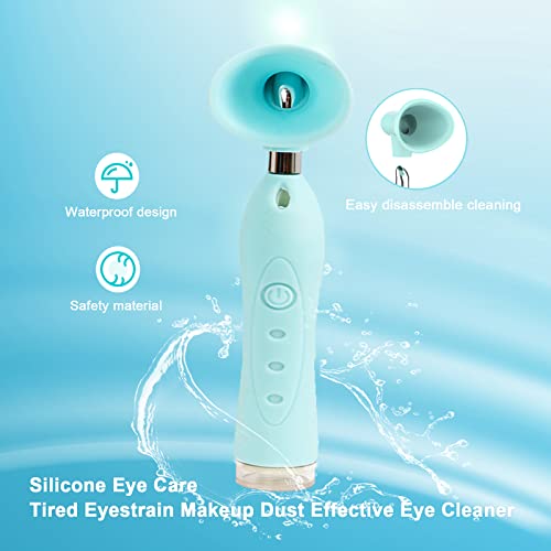 Ултразвучно чаша за миење на очите на Tuuthwt, преносен комплет за миење на силиконски очи со функција за масажа на очите, со употреба