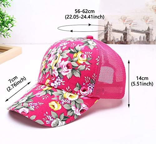 Dfенски ново женско печатење на цвеќиња за сонце за бејзбол капа за бејзбол капа за мажи и жени за мажи и жени
