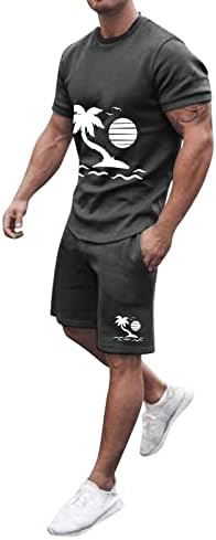 Bmisegm летни фустани кошули за мажи мажи летни облеки на плажа со кратки ракави со кратка кошула со кратки костуми за рекреација за одмор